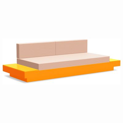 Loll Designs Platform One Sofa With Tables - Color: Orange - PO-S2-OR-40431