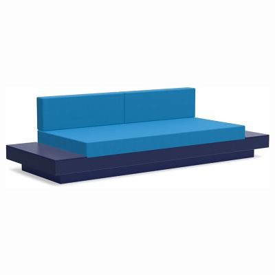 Loll Designs Platform One Sofa With Tables - Color: Blue - PO-S2-NB-5493