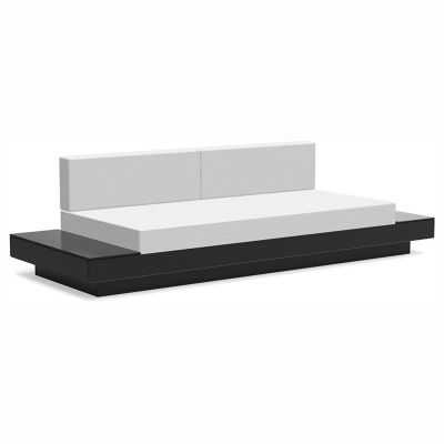 Loll Designs Platform One Sofa With Tables - Color: Black - PO-S2-BL-40433