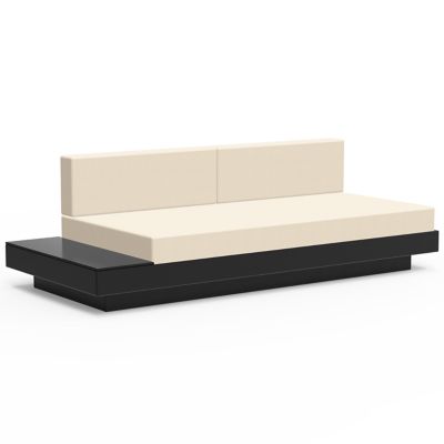 Loll Designs Platform One Sectional Sofa with Left/Right Table - Color: Bla