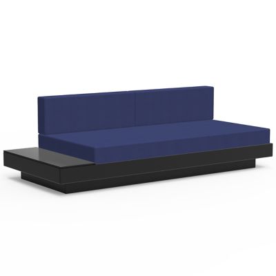 Loll Designs Platform One Sectional Sofa with Left/Right Table - Color: Bla