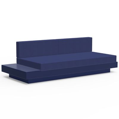 Loll Designs Platform One Sectional Sofa with Left/Right Table - Color: Blu