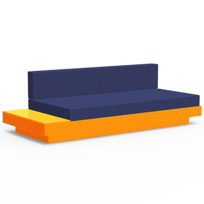 Loll Designs Platform One Sectional Sofa with Left/Right Table - Color: Ora