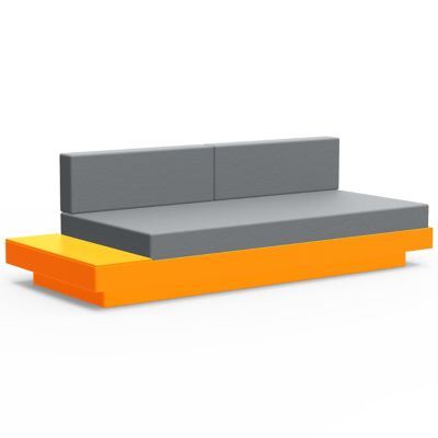 Loll Designs Platform One Sectional Sofa with Left/Right Table - Color: Ora