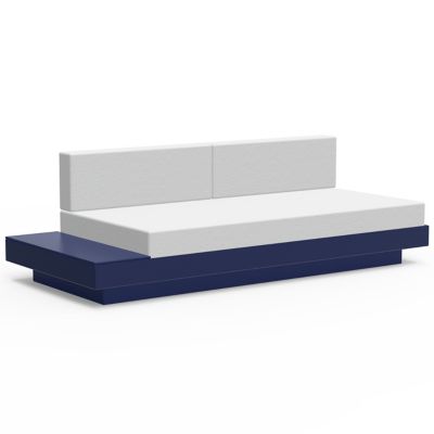 Loll Designs Platform One Sectional Sofa with Left/Right Table - Color: Blu