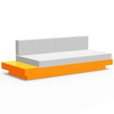 Loll Designs Platform One Sectional Sofa with Left/Right Table - Color: Ora