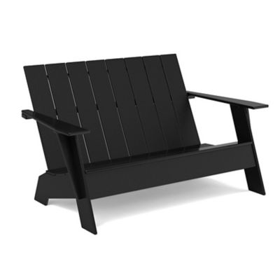 Loll Designs Adirondack Outdoor Bench - Color: Black - AD-AB-BL