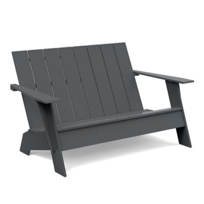 LLD2134359 Loll Designs Adirondack Outdoor Bench - Color: Red sku LLD2134359