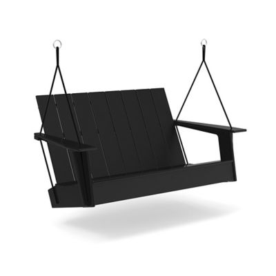 Loll Designs Adirondack Porch Swing - Color: Black - AD-APS-BL