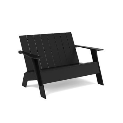 Loll Designs Adirondack Bench Tall - Color: Black - AD-ABT-BL