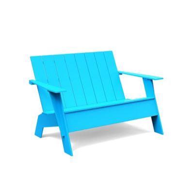 Loll Designs Adirondack Bench Tall - Color: Blue - AD-ABT-SB