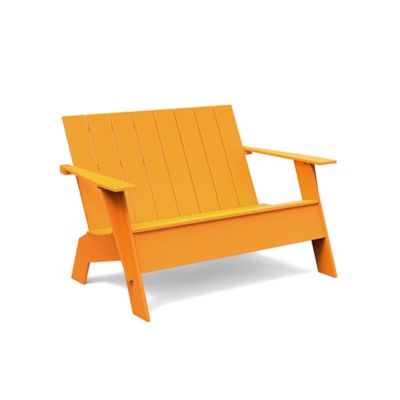 Loll Designs Adirondack Bench Tall - Color: Orange - AD-ABT-OR