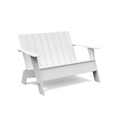 LLD2134434 Loll Designs Adirondack Bench Tall - Color: White  sku LLD2134434