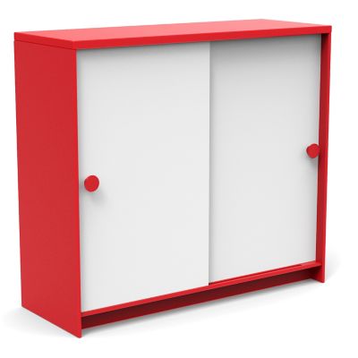 Loll Designs Slider Outdoor Cabinet - Color: Red - SDR-CAB401536-CW-AR