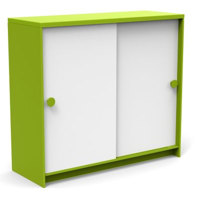 Loll Designs Slider Outdoor Cabinet - Color: Green - SDR-CAB401536-CW-LG