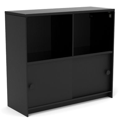 Loll Designs Slider Cubby Outdoor Cabinet - Color: Black - SDR-CCB401536-BL