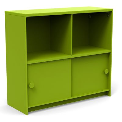 Loll Designs Slider Cubby Outdoor Cabinet - Color: Green - SDR-CCB401536-LG