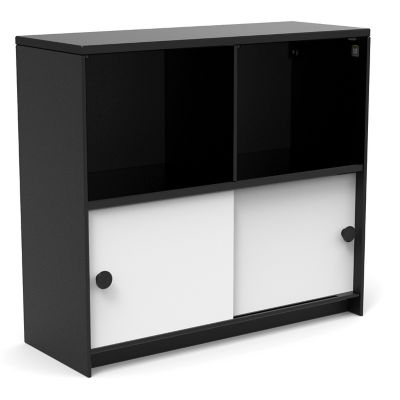 Loll Designs Slider Cubby Outdoor Cabinet - Color: Black - SDR-CCB401536-CW