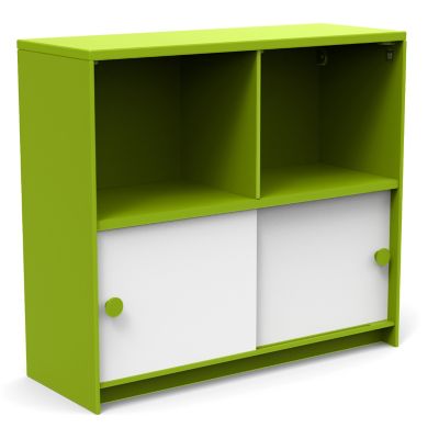 Loll Designs Slider Cubby Outdoor Cabinet - Color: Green - SDR-CCB401536-CW