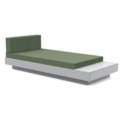 Loll Designs Platform One Outdoor Chaise Lounge with Table - Color: Wood to