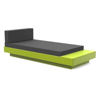 Loll Designs Platform One Outdoor Chaise Lounge with Table - Color: Green -