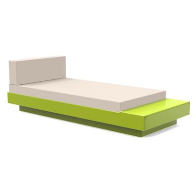 Loll Designs Platform One Outdoor Chaise Lounge with Table - Color: Green -