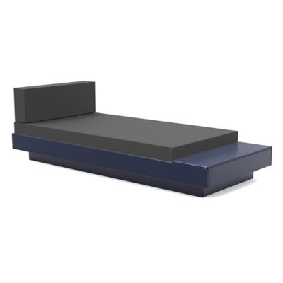 Loll Designs Platform One Outdoor Chaise Lounge with Table - Color: Blue - 