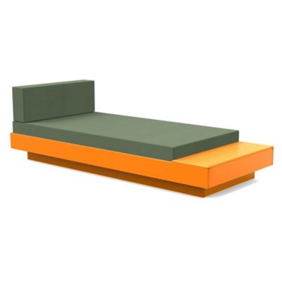 Loll Designs Platform One Outdoor Chaise Lounge with Table - Color: Orange 