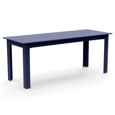 Loll Designs Fresh Air Outdoor Dining Table with Umbrella Hole - Color: Blu