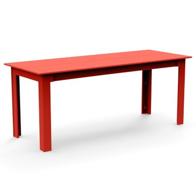 Loll Designs Fresh Air Outdoor Dining Table with Umbrella Hole - Color: Red