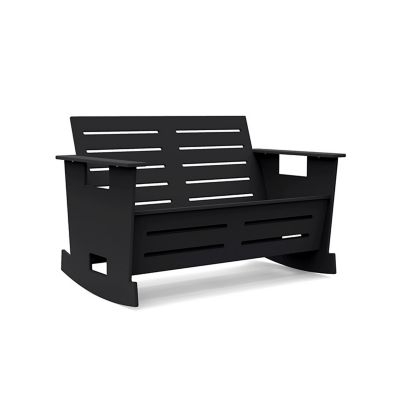 Loll Designs GO Loveseat Rocker - Color: Black - GO-LR-BL