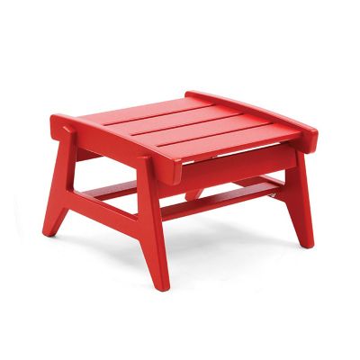 Loll Designs Rapson Ottoman - Color: Red - RR-O-AR