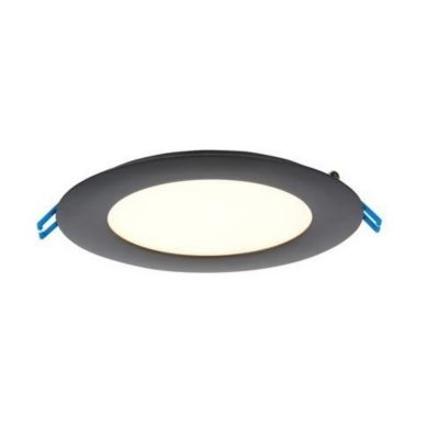 Lotus LED Lights Super Thin 6 In. Round LED Recessed Trim in Black, Size: 6 ines