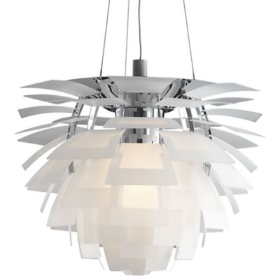 Louis Poulsen PH Artichoke Glass Chandelier in Clear, Size: 33.1 