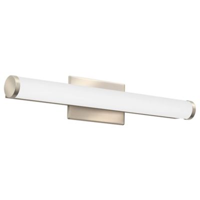 Lithonia Lighting Contemporary Cylinder LED Vanity Light - Color: Brushed 