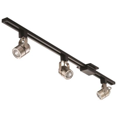 Brushed Nickel Meshback LED 3-Light Track Kit