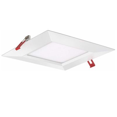 Wafer 8 inch Square Smooth LED Recessed Trim