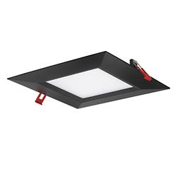 Wafer 8 Inch Color Changing Square Baffle LED Recessed Downlight