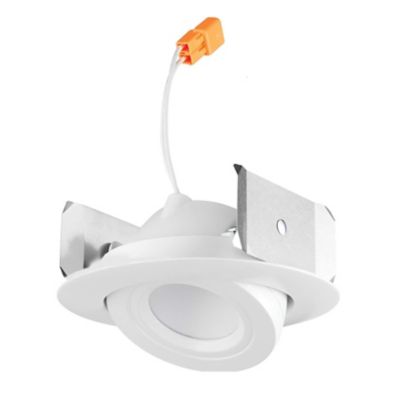 Juno Basics 4 Inch LED Retrofit Downlight - Color: White - Size: 4 ines - 4