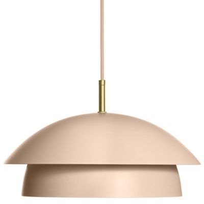 Luminaire Authentik Suedoise 2 Tier Pendant Light - Color: Pink - Size: Sma