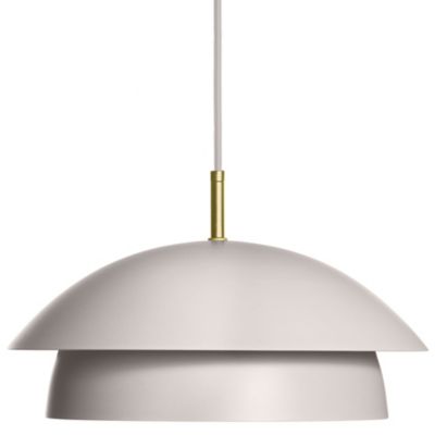 Luminaire Authentik Suedoise 2 Tier Pendant Light - Color: Cream - Size: Sm