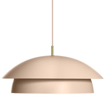 Luminaire Authentik Suedoise 2 Tier Pendant Light - Color: Pink - Size: Med