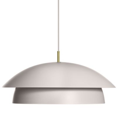 Luminaire Authentik Suedoise 2 Tier Pendant Light - Color: Cream - Size: Me