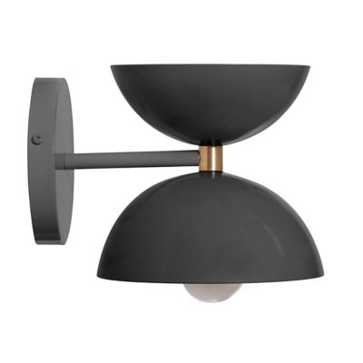 Luminaire Authentik Lov Wall Sconce - Color: Black - Size: 1 light - LOV 02