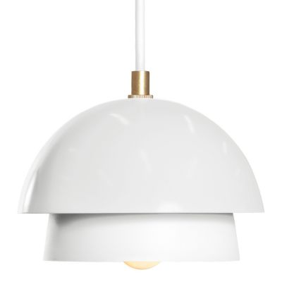 Luminaire Authentik Suedoise 2-Tier Mini Pendant Light - Color: White - Siz