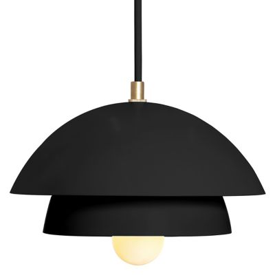 Luminaire Authentik Suedoise 2-Tier Mini Pendant Light - Color: Black - Siz