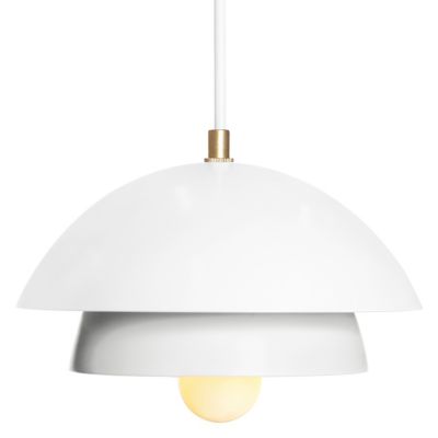 Luminaire Authentik Suedoise 2-Tier Mini Pendant Light - Color: White - Siz