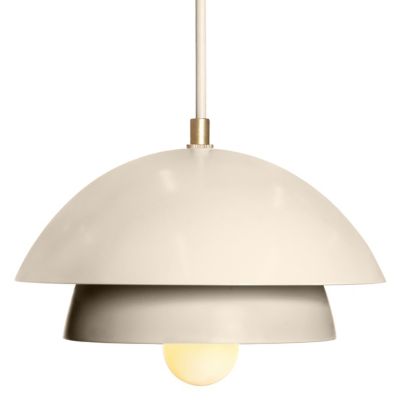 Luminaire Authentik Suedoise 2-Tier Mini Pendant Light - Color: Beige - Siz