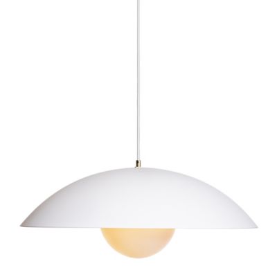 Luminaire Authentik Danoise Pendant Light - Color: White - Size: Large - DA