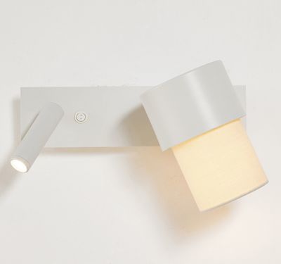 Luxcambra Kan Reader LED Wall Sconce - Color: White - 2694